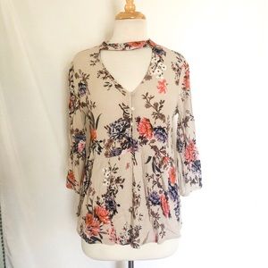 Boho Floral Blouse